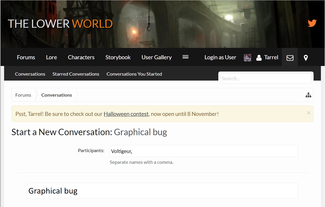Tarrel's Conversation Bug 1