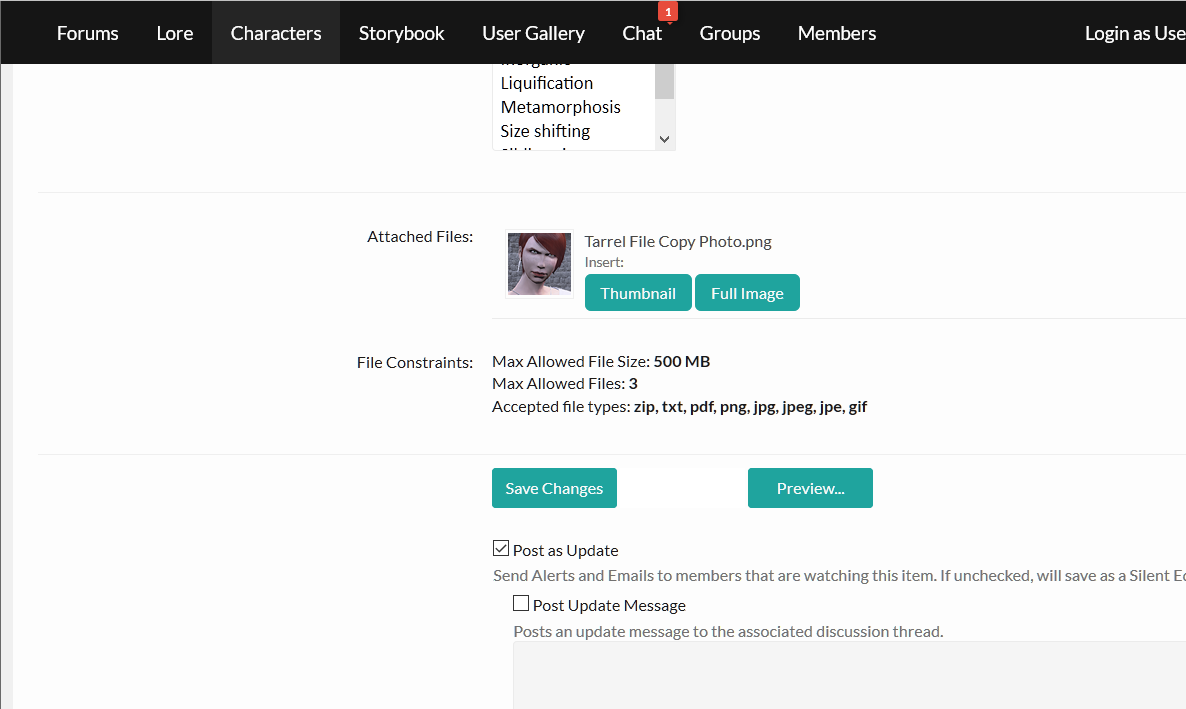 Tarrel's Image Upload Bug